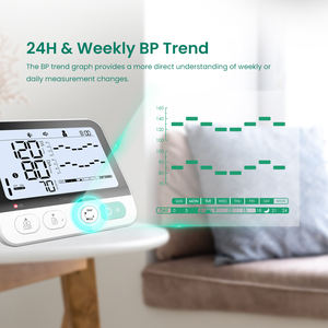 TRANSTEK 5,73 Polegadas Tela Grande Braço Cuff BP Tendência Inteligente Bluetooth Digital Monitor De Pressão Arterial Esfigmomanômetro Eletrônico - Product Image 2
