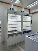 Hotte de laboratoire industrielle à commande automatique VAV pour fumées d'acier et revêtements en poudre époxy, mobilier de laboratoire scolaire