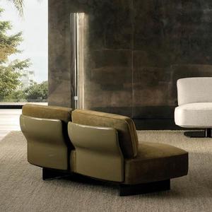 Canapé en tissu moderne vert, canapés de salon, luxe léger, canapé en forme de L, ensemble de meubles de salon, italien pour villa - Product Image 2