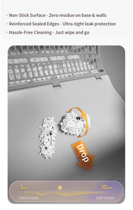 Tự động tự làm sạch thông minh Mèo xả rác Hộp wifi ứng dụng điều khiển vật nuôi nhà vệ sinh Mở thiết kế 65L tự động mèo xả rác hộp - Product Image 6