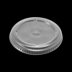 Tapas de plástico PET desechables Tapas planas de cúpula Vaso de plástico con tapas Fábrica transparente hecha en Vietnam - Product Image 1