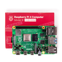 Yeni ahududu Pi 4 model B geliştirme kurulu kiti 5V3A adaptörü alüminyum alaşım durumda