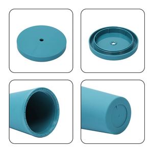 Vaso de Plástico Portátil Ecológico de Doble Pared de 16oz con Tapa Plana, Diseño Moderno y Minimalista, Juego de Dos Piezas, Exclusivo - Product Image 4