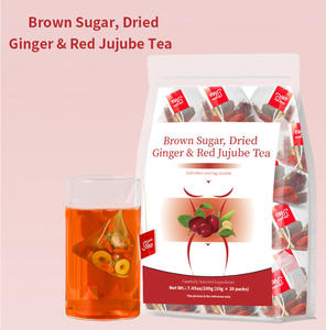 Thé aux fleurs de jujube rouge, gingembre séché et <span class=keywords><strong>sucre</strong></span> roux 10g x 20 sachets – Favorise le confort menstruel, la chaleur et le bien-être quotidien – Thé santé - Product Image 2