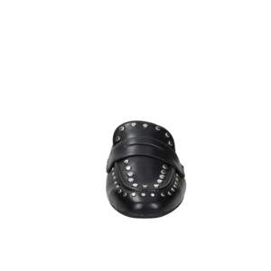 Mules pour femme Tamaris, noires, taille 39, plates, en cuir clouté, à enfiler - Product Image 3