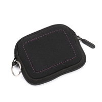 Sac en néoprène à fermeture éclair en relief d'usine personnalisé pour câble de chargement accessoires électroniques trousse de toilette de maquillage de voyage en néoprène