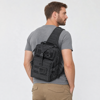 Sac à bandoulière tactique imperméable et antivol personnalisé en gros, sac à dos MOLLE pour la chasse, le camping et l'EDC quotidien