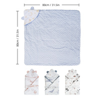 Couverture d'emmaillotage pour nouveau-né en coton/polyester, fabrication directe usine, OEM, ODM, marque privée, hiver, vente en gros, CPC, REACH, OEKO-TEX