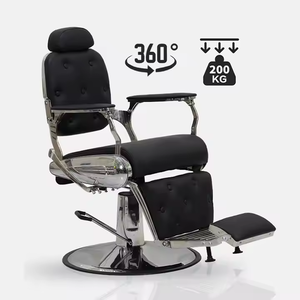 <b>Vintage</b> Heavy Duty Barber <b>Chair</b> in Hebei - Brown 2024 Model with Reclining Function - Product Image 1