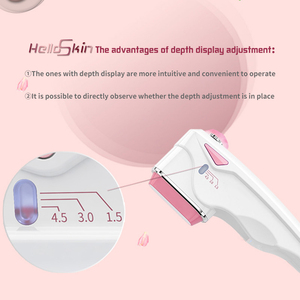 Appareil de beauté HIFU facial portable rose avec écran LCD, machine électrique de rajeunissement du visage, resserrement et lifting de la peau - Product Image 3