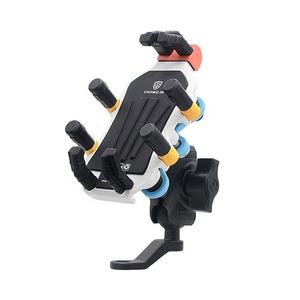 Support de <span class=keywords><strong>téléphone</strong></span> pour moto antichoc 360° °   Support de <span class=keywords><strong>téléphone</strong></span> rotatif pour moto en alliage d'aluminium pour guidon - Product Image 1