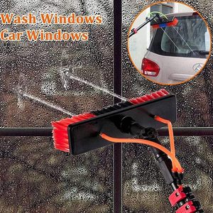 Cepillo de Limpieza de Paneles Solares Telescópico con Poste de Aluminio Retráctil y Alimentación de Agua para Limpieza de Ventanas - Product Image 6