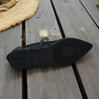 Chaussures plates pour femme, style Mary Jane, en maille, modèle été 2026, transparentes, respirantes, à semelle souple, bout pointu, à bouton unique