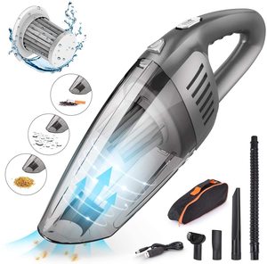 Aspiradora de Mano para Auto con Alta Potencia de 120W, <span class=keywords><strong>7000PA</strong></span>, Portátil, Recargable, Inalámbrica, con Potente Ventilador de Aluminio - Product Image 1
