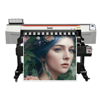 Impresoras eco solventes LOCOR de 4 pies y 1,3 m, Impresión de tienda pequeña con impresión xp600 /Dx5/ I3200/Dx7