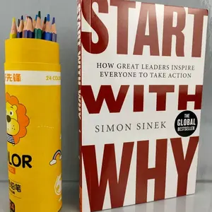 كتاب جديد مخصص يحفّز الإلهام يُطلق عليه Start with why كتاب جديد لتعلم قراءة الإنجليزية للبالغين كتاب تجاري مطبوع للبيع بالجملة