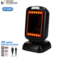 Lector de Códigos de Barras Xincode de Fábrica, Escáner de Plataforma de Códigos de Barras Omnidireccional con Cable USB de Escritorio 2D, Escanea Códigos QR para Tiendas y Supermercados