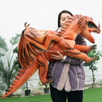 Cadeau d'anniversaire, marionnette de dinosaure de simulation de dragon, jouet facile à contrôler pour les enfants