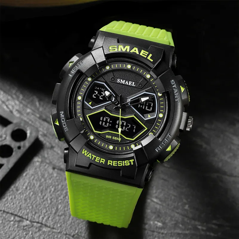 SMAEL 8073 analog digital watch trend relojes de hombre sports watch waterproof men waterproof sport chrono watch
