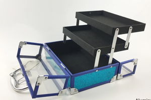 Stylist per la scatola <span class=keywords><strong>di</strong></span> cosmetici rosa trasparente acrilico ciglia Vanity Case alla <span class=keywords><strong>moda</strong></span> stile nazionale stampato sacchetto <span class=keywords><strong>di</strong></span> plastica per - Product Image 5