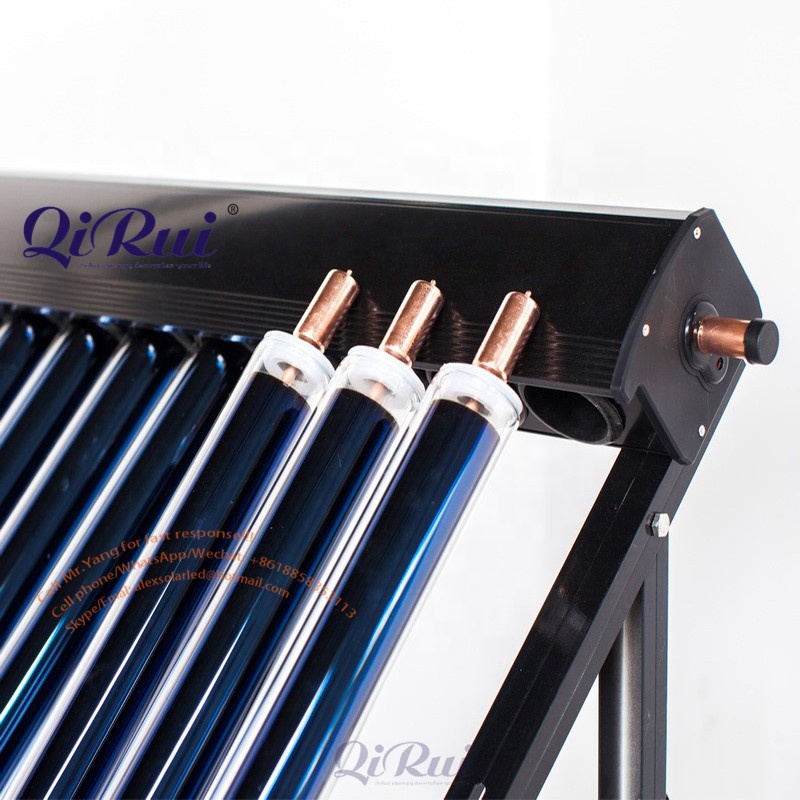 solar keymark Certified Pressurized Solar Thermal Collector Evacuated Tube Heat Pipe Solar Collector with ISO9806