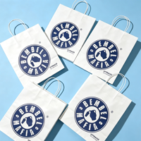 Großhandel Maßgefertigte Umweltfreundliche Mode-Geschenktüten aus Braunem Papier mit Flachem Boden für Kleinunternehmen mit Eigenem Logo