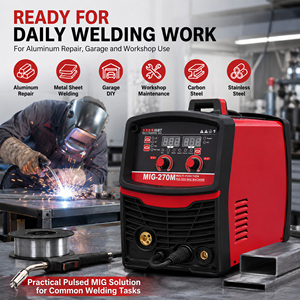Soudeuse <span class=keywords><strong>TIG</strong></span> à impulsions Mig270m en aluminium, quatre-en-un, onduleur IGBT, machine à souder <span class=keywords><strong>sans</strong></span> <span class=keywords><strong>gaz</strong></span>, usage industriel intensif - Product Image 4