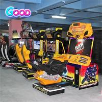 Coloré parc voiture simulateur jeu machine course voiture course jeu machine moto arcade