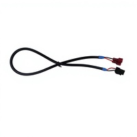 كابل توصيل سريع من نوع SAE أحمر اللون بقطر 18AWG مع موصل ثنائي الأطراف من مادة PVC للسيارات