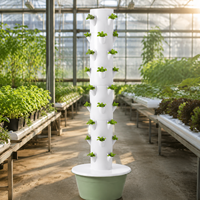 Système de jardinage vertical moderne à 9 étages pour la production de salades fraîches en intérieur, système hydroponique