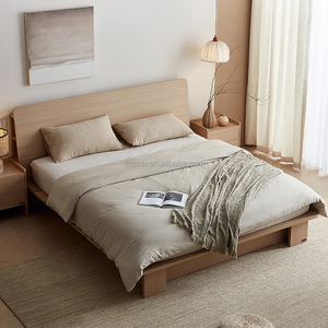 129206 Quanu Optional Headboard <b>Bed</b> <b>Frame</b> Wood King <b>Platform</b> Multi Functional Japanese Style 129206 Japanese Style Tatami <b>Bed</b> 12 - Product Image 1