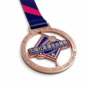 Medalla <span class=keywords><strong>de</strong></span> Metal Personalizada <span class=keywords><strong>de</strong></span> Aleación <span class=keywords><strong>de</strong></span> Zinc con Logotipo 3D y Cinta para Fútbol, Baloncesto, <span class=keywords><strong>Voleibol</strong></span> - Product Image 3