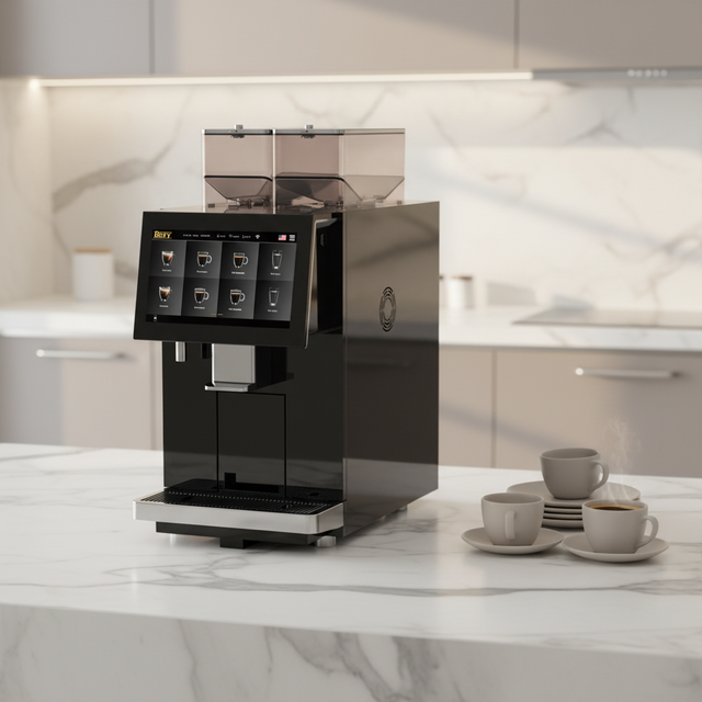 Fully Automatic Coffee Machine with Coffee Powder Function 20 Bar IOT Big Touch Screen Professional Smart Coffee Machine 19bar