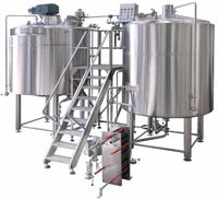 Équipement de brasserie commerciale système de brassage 3000L avec moteur de pompe à pression capable de traiter le fermenteur de bière 3000L