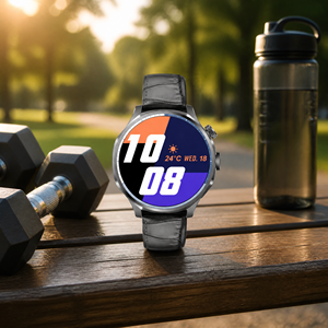 Montre connectée 4G LTE W7 Quad Core 1,73 pouces AMOLED Android 8.1, 800 mAh, caméra pop-up, GPS, BT, WiFi, moniteur de fréquence cardiaque - Product Image 5