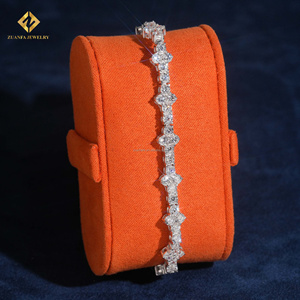 Pulsera de Lujo para Boda, Estilo Tenis, 3mm, Plata de Ley S925, Hip Hop, con Diamantes Cultivados en Laboratorio y Certificado IGI - Product Image 6