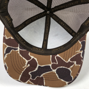 Chất lượng cao 6 Bảng điều chỉnh Richardson 112 trucker cap tùy chỉnh săn bắn hat với bản vá của bạn thăng hoa in Brown lưới nhãn Snapback - Product Image 3