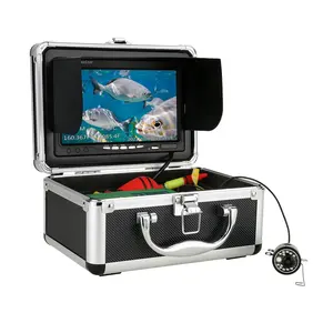 中国便携式水下钓鱼摄像机，带深度温度显示-防水高清摄像机