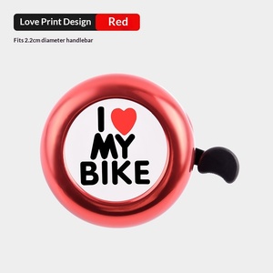 Sonnette de vélo de montagne en aluminium calibre 22, super forte et longue portée, pour vélo d'équilibre pour enfants, avec logo I LOVE MY BIKE, accessoires mignons - Product Image 6