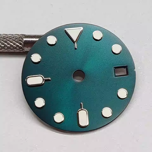 Vintage Metal Watch Dial with Date Window Accessories H35 NH36 Movements