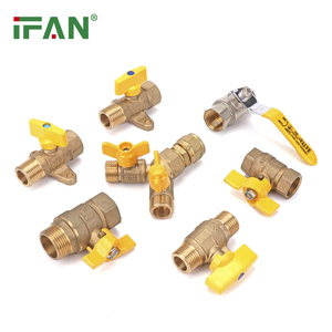 IFAN Brass van bi nữ ren đồng 1/4 "1/2" 3/4 "gas shut-off van bi - Product Image 1