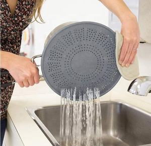 Percikan Lemak Layar Percikan Silikon, untuk Wajan Penggorengan Multi Guna dengan Pegangan Lipat Penjaga Percikan Minyak - Product Image 5