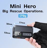 NEWO 2025 BL05 120PSI Pompe à vélo portable Mini Pompe à pneu sans fil avec corps en ABS haute pression pour vélos