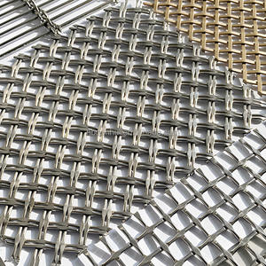 Armoires de cuisine modernes, portes en maille d'acier inoxydable <span class=keywords><strong>anti</strong></span>-salissure, revêtement en poudre, panneaux en maille tissée faciles à nettoyer, décoratifs - Product Image 3