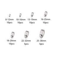 Collier de serrage en acier inoxydable DIN3017 de type allemand avec largeur de bande de 9 mm et 12 mm, personnalisable OEM, taille de tuyau de 6 pouces, marque TENI