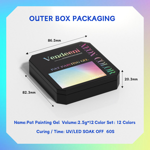 Набор неоновых лаков для ногтей, 12 цветов - Product Image 3