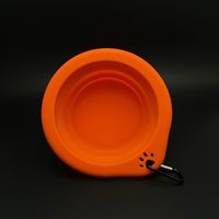 Bol pliable en silicone rond pour animaux de compagnie, spécialement conçu pour les animaux, bol portable pour chien pour l'alimentation et l'hydratation en extérieur, bol pour chat, bol pour chien