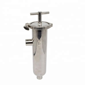 Sanitaire en acier inoxydable filtre à eau <span class=keywords><strong>logement</strong></span> avec double angle type crépine et <span class=keywords><strong>vannes</strong></span> papillon - Product Image 3
