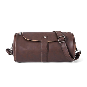 New Vintage Style Unisex PU Leather Messenger <b>Bag</b> Large Durable Buckle Closure All Seasons Daily Use - Product Image 1