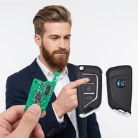 Clé de voiture universelle KEYDIY B21-3 série B à 3 boutons, télécommande ABS noire, garantie de 6 mois pour le programmateur KD900+ URG200